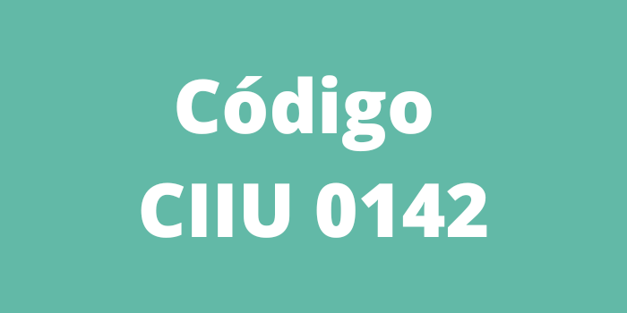 Código CIIU 0142