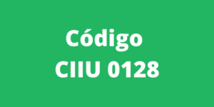 Código CIIU 0128