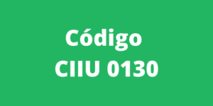 Código CIIU 0130