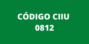 CODIGO CIIU 0812