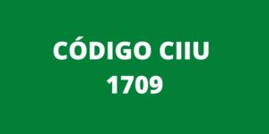 CODIGO CIIU 1709