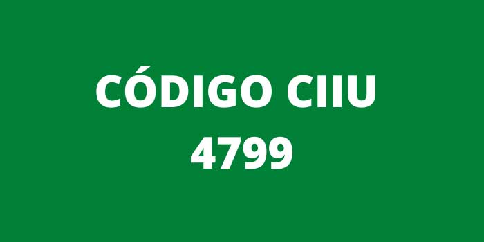 CODIGO CIIU 4799