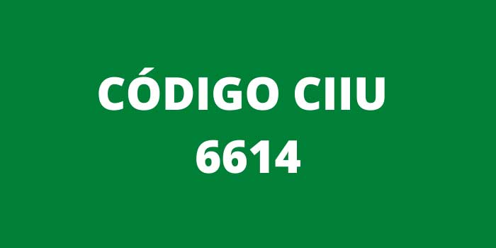 CODIGO CIIU 6614