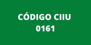 CODIGO CIIU 0161