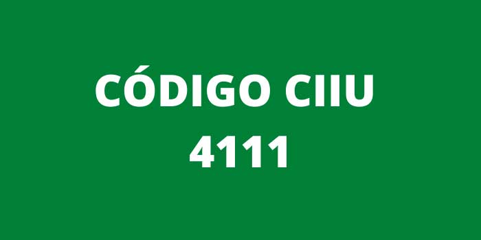 CODIGO CIIU 4111