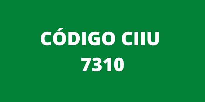 CODIGO CIIU 7310