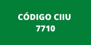 CODIGO CIIU 7710